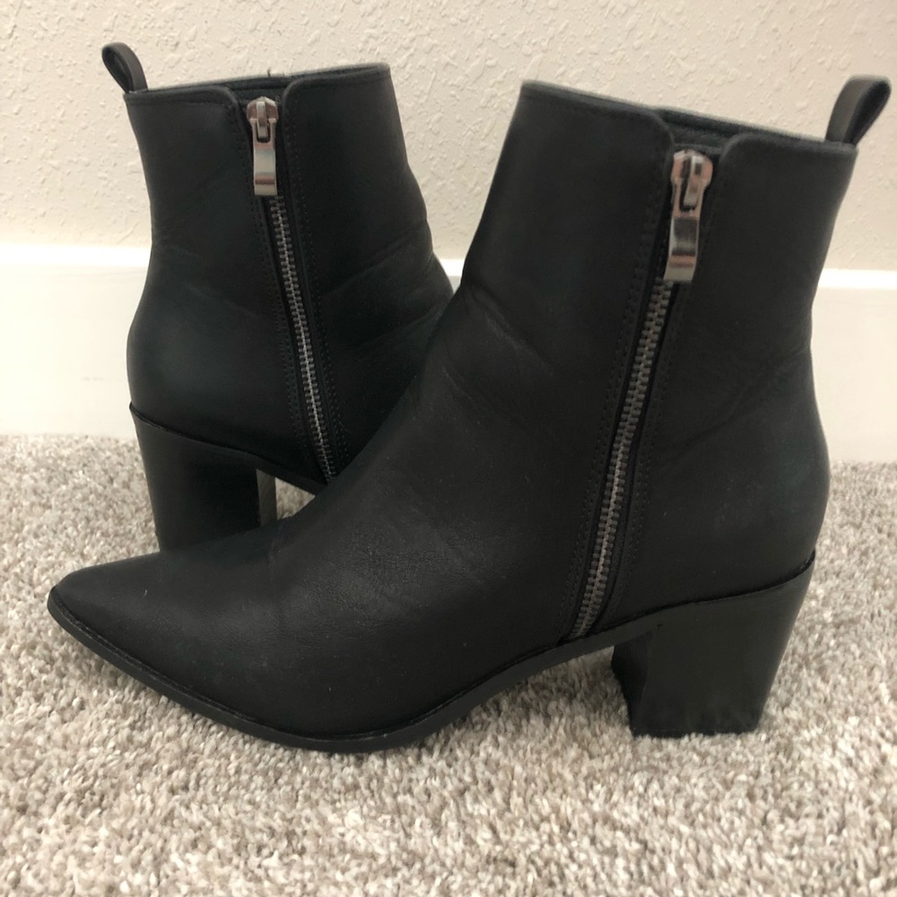 Black ankle booties